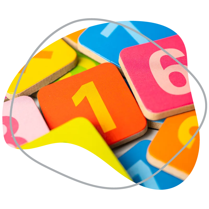 Colourful number tiles